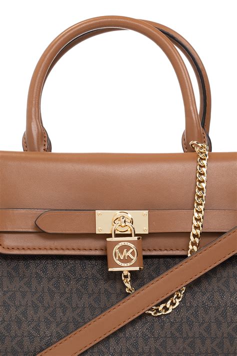 michael kors hamilton satchel silver|michael kors hamilton legacy bag.